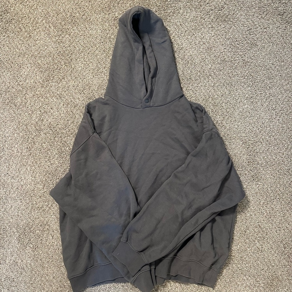 ASOS Charcoal Boxy Fit Hoodie